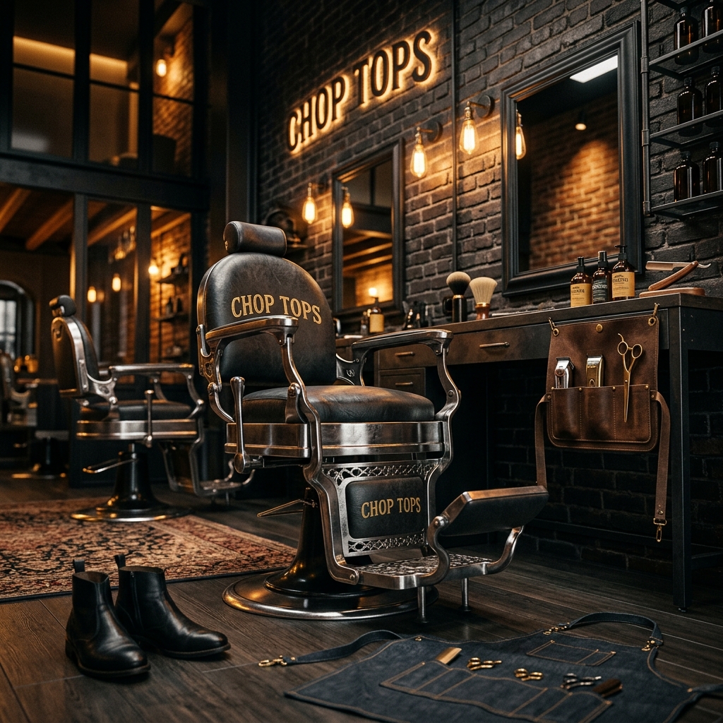 Chop Tops Barbershop Interior