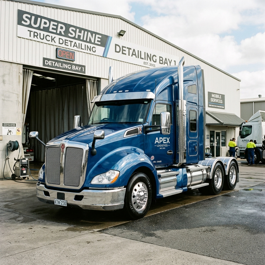 Semi Truck Detailing Service Detail