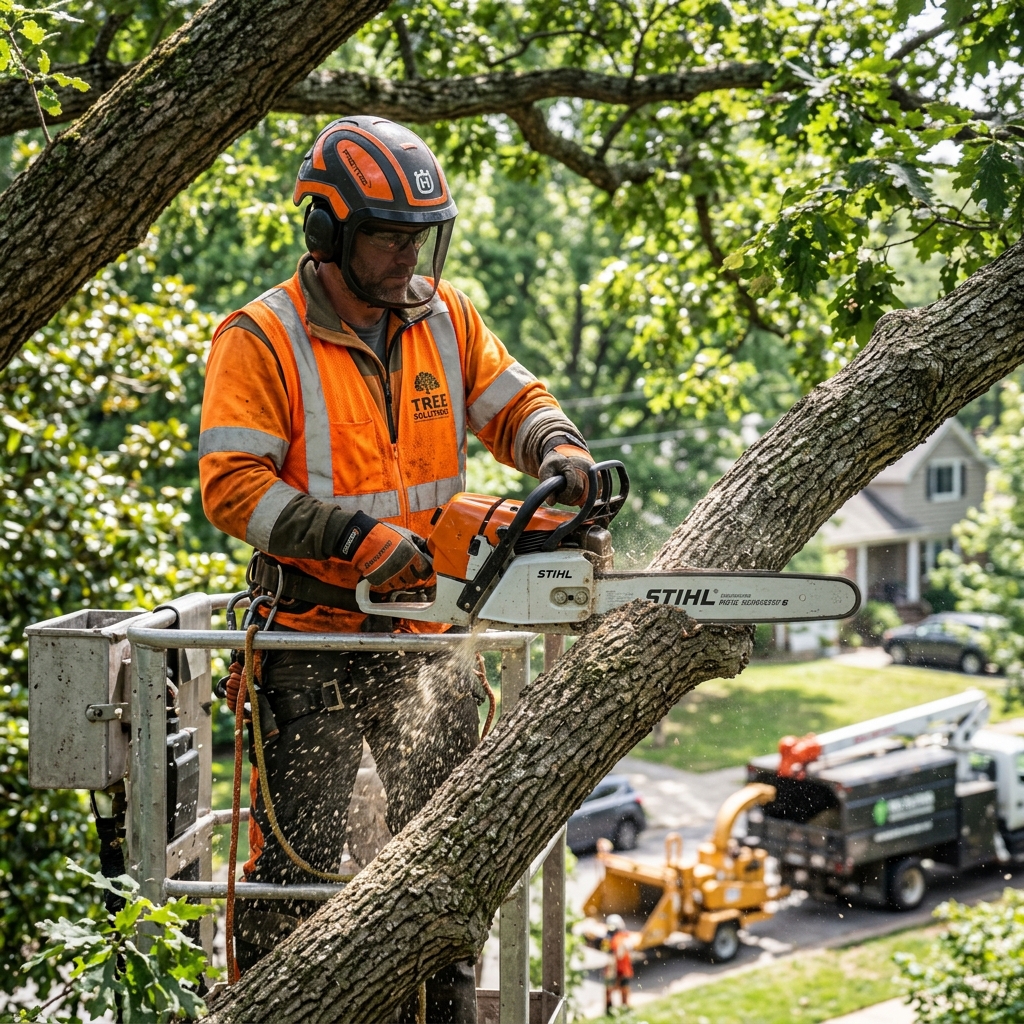 Jeff Watts Tree Service in Action